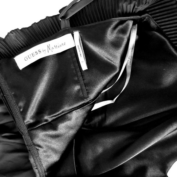 Puff Hem Mini Black Party Dress - Picture 5 of 6